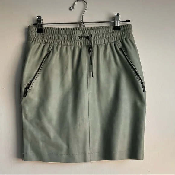 Costes PU leather Asos Mint Skirt - Picture 1 of 6